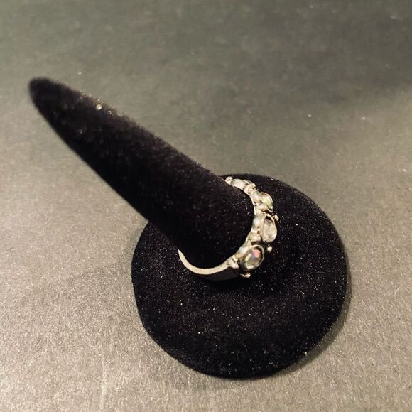 New Boho Fashion Ring 4 Stone SilverTone Sz 6.5 - Picture 5 of 7